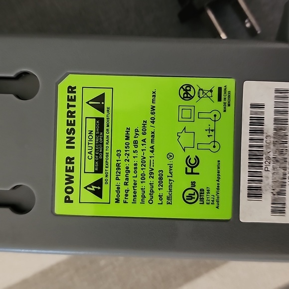 DIRECTV 29 Volt Power Inserter For SWM8 or SWM16 Multi-Switch - Picture 2 of 3